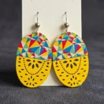 Wooden Statement Earrings