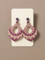 Wooden Statement Earrings - Image 5