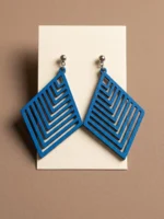 Wooden Statement Earrings - Image 6