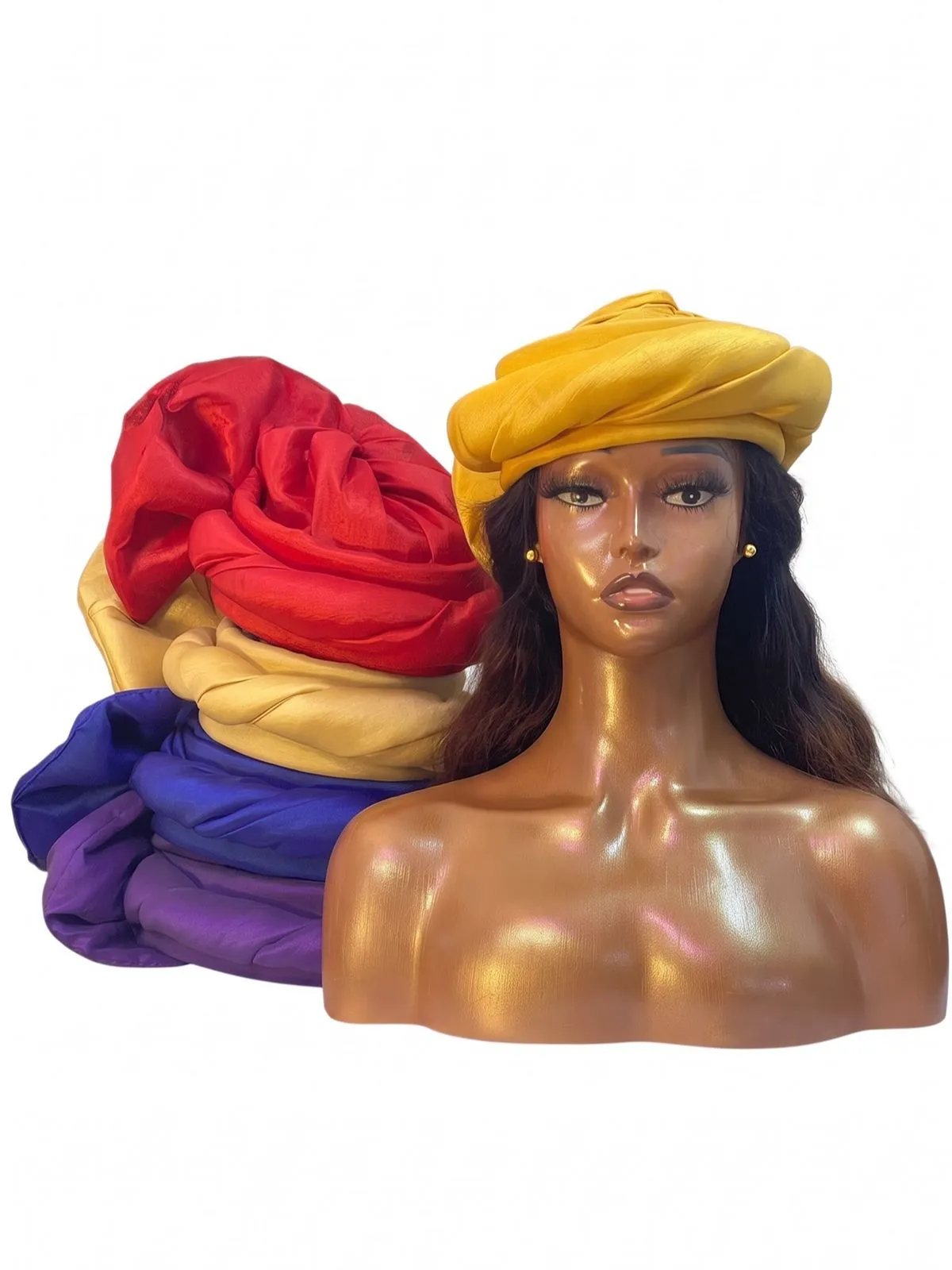 Multicolor Senegalese Auto Gele (Pre-Tied) - Image 1