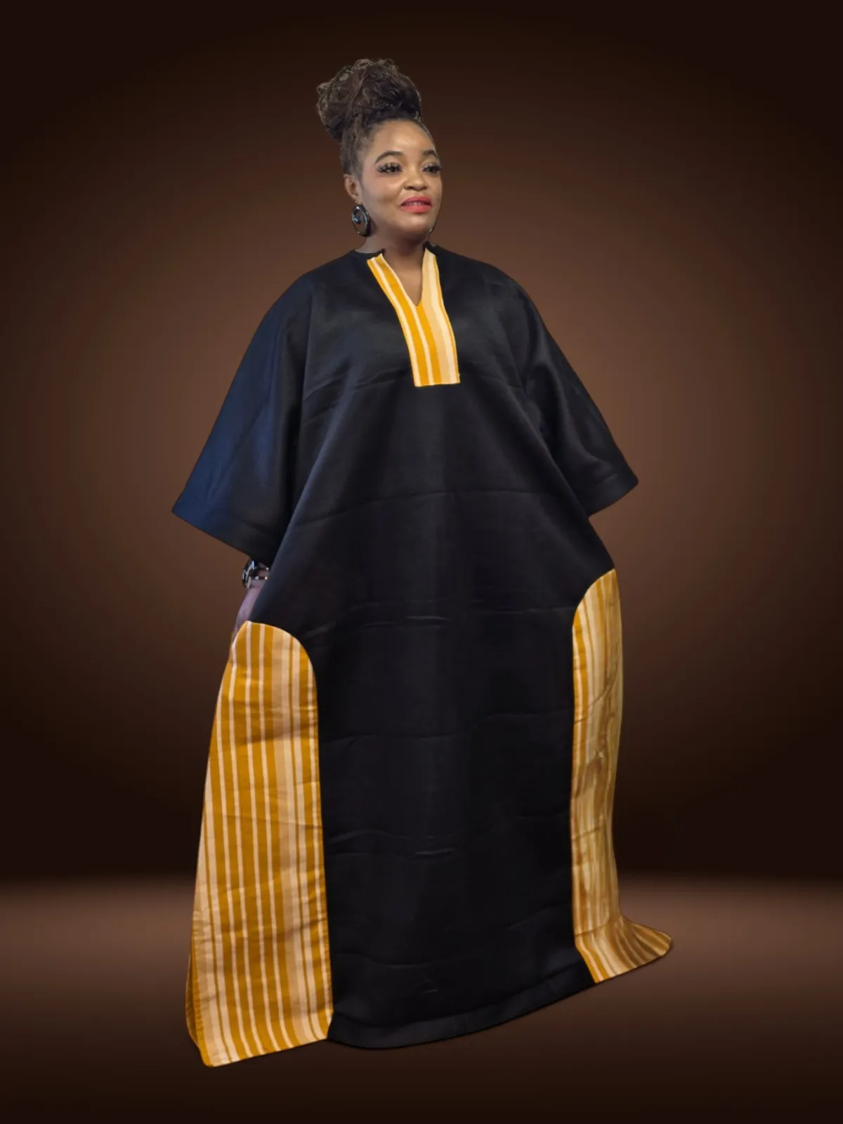 golden stripe 2 Scuba Net Boubou - Image 1